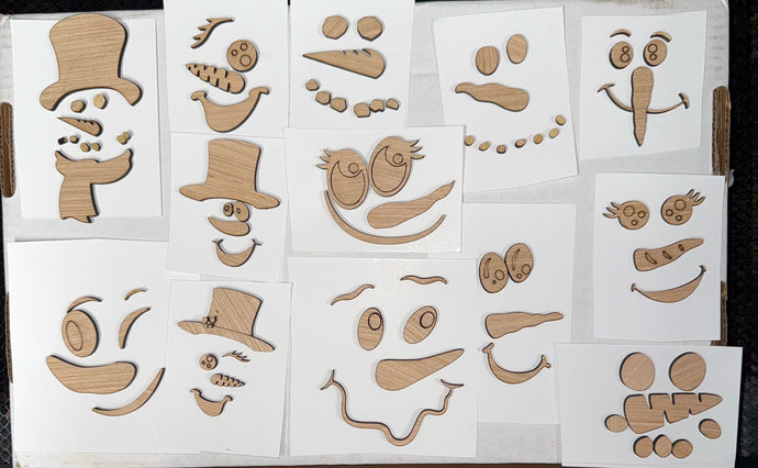 Snowman faces, scafts etc.