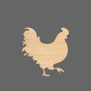 Wood chicken cutout
