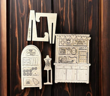 Load image into Gallery viewer, I love to sew duo hutch and ladder