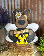 Bee with honeypot.