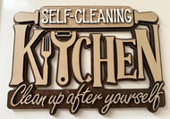 Self- cleaning kitchen