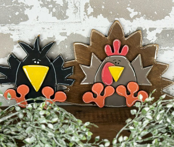 Turkey & Crow shelf sitters