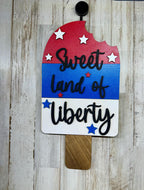 Ice cream popsicle door hanger