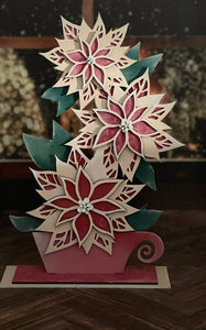 Standing poinsettia