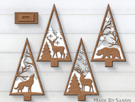 Winter land trees