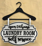 Laundry room sign