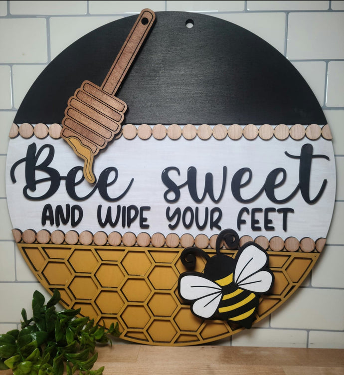 Bee sweet door hanger