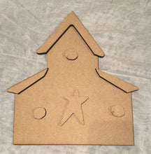Load image into Gallery viewer, Patriotic bird house barn 828