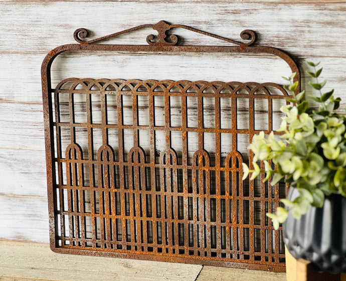 Vintage iron look gate