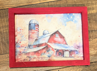 Patriotic barn