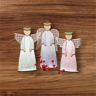 Rattan wing angels trio