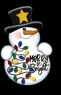 Snowman merry and bright