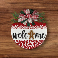 Peppermint kisses Door hanger