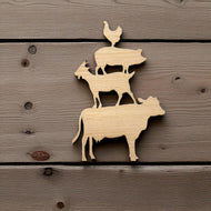 Chicken pig Goat Cow