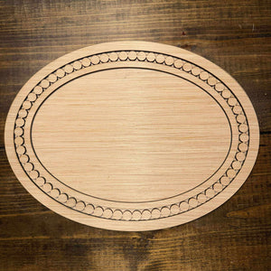 Oval bead look frame