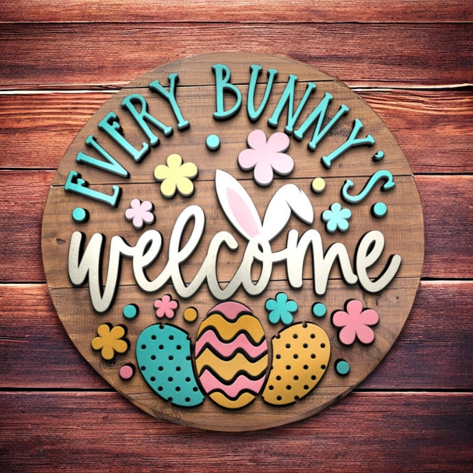 Every Bunny’s Welcome Door hanger