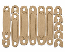 Load image into Gallery viewer, Primitive rusty safety pins or dough bowl filler #719