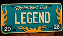 Load image into Gallery viewer, Father’s Day license plate#5002
