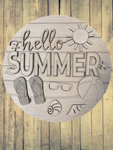 Load image into Gallery viewer, Hello summer wall hanger #735