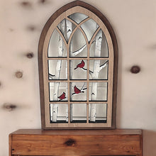 Load image into Gallery viewer, Arch with Birch and cardinals check out our two additional pictures how Penny@Re-Make it and Loretta@Handmade with love by Loretta.