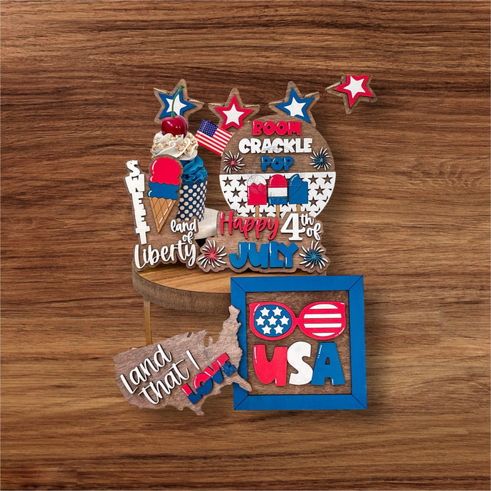 Patriotic tier tray kit