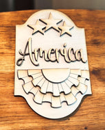 America banner Easel insert