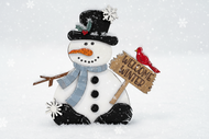 Snowman shelf sitter