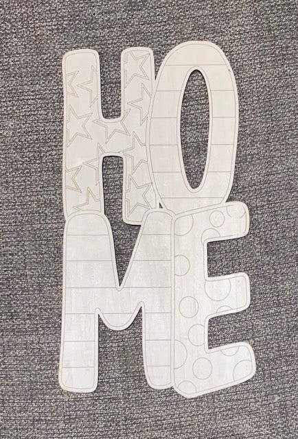 Home Stars and Strip Door Hanger - Brown Eyed Girls Crafting 