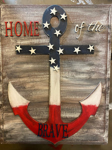 Home of the Brave Anchor Cutouts - Brown Eyed Girls Crafting 