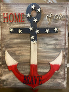 Home of the Brave Anchor Cutouts - Brown Eyed Girls Crafting 