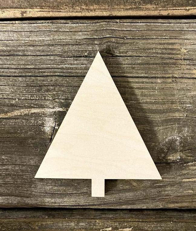 Christmas Tree Cutout ornament - Brown Eyed Girls Crafting 