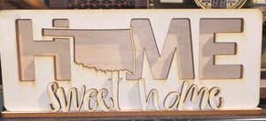 State Home Decor sign - Brown Eyed Girls Crafting 
