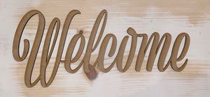 Welcome Cutout - Brown Eyed Girls Crafting 